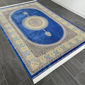 7x10 Anatolian Bamboo Silk Rug: Oriental Living Room Carpet