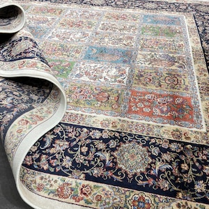 4x6 1001 Night Design Silk Rug, 4x6 Area Rug, %100 Bamboo Silk Rug, Top Quality Silk Rug, 4x6 Unique Silk Rug,Super Fine Silk Rug,4x6 Carpet