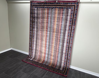 Alfombra oriental 5x8, alfombra viscosa, alfombra para sala de estar, alfombra 5x8, alfombra para regalo, alfombra de seda de bambú, alfombra de bambú premium, regalo para mamá, alfombra de área 5x8