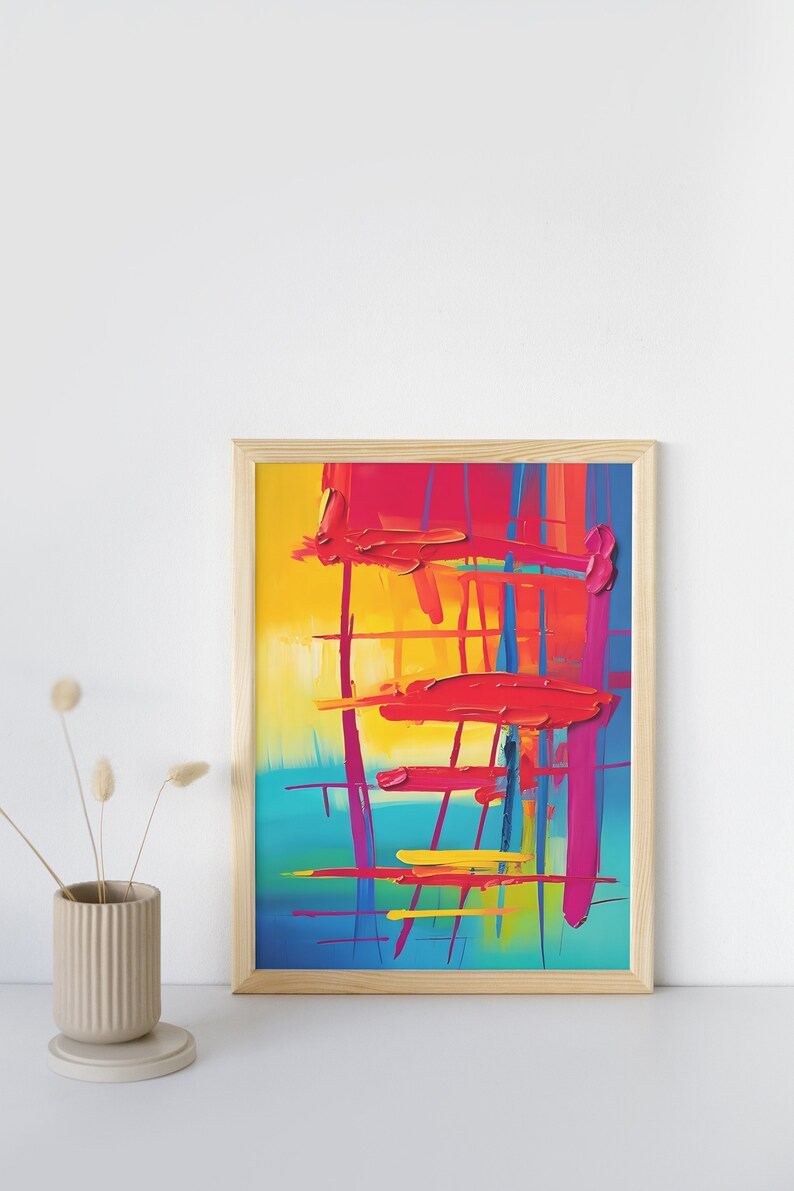 Unleashed Creativity Printable Bold Abstract Art Decoration Etsy