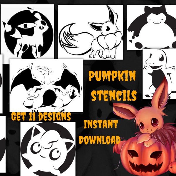 Pumpkin Carving Stencil - Etsy