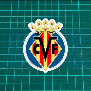 Villarreal Fan Sticker | Vinyl Decal for Car, Helmet, Laptop | Waterproof | 3&quot;-8&quot;