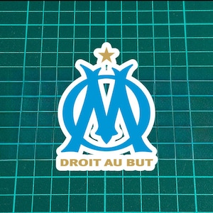 Olympique Marseille Fan Sticker | Vinyl Decal for Car, Helmet, Laptop | Waterproof | 3&quot;-8&quot;