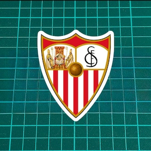 Sevilla Fan Sticker | Vinyl Decal for Car, Helmet, Laptop | Waterproof | 3&quot;-8&quot;