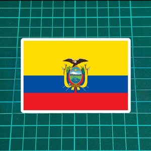 Ecuador Flag Sticker | Outdoor 3&quot;-8&quot; Decal for Car, Helmet, Laptop | Ships from USA
