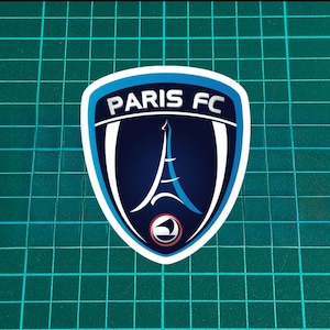 Paris FC Fan Sticker | Vinyl Decal for Car, Helmet, Laptop | Waterproof | 3&quot;-8&quot;