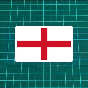 England Flag Sticker | Outdoor 3&quot;-8&quot; Decal for Car, Helmet, Laptop | Ships from USA