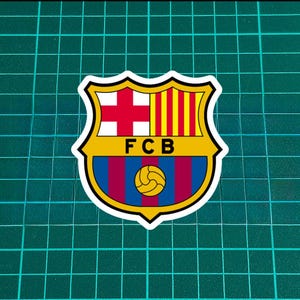 Barcelona Fan Sticker | Vinyl Decal for Car, Helmet, Laptop | Waterproof | 3&quot;-8&quot;