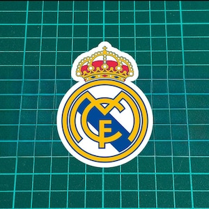 Real Madrid Fan Sticker | Vinyl Decal for Car, Helmet, Laptop | Waterproof | 3&quot;-8&quot;