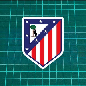 Atletico Madrid Fan Sticker | Vinyl Decal for Car, Helmet, Laptop | Waterproof | 3&quot;-8&quot;