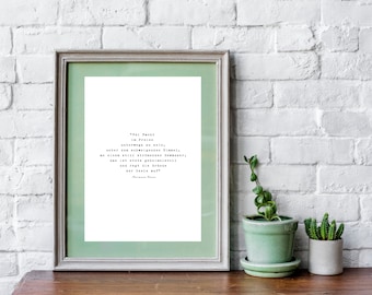 Quote from Hermann Hesse on A4 Print / High quality Paper