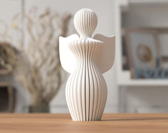 Estatua de ángel moderna, elegante decoración navideña minimalista & idea de regalo única