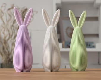 Modern Easter Bunny Figurine, Minimalist Easter Decoration for Home, Spring & Gift Idea
