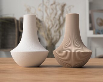 Shinto Vase, Japandi Decor Vase for Dried Flowers, Minimalist Table Accent & Japanese Inspired Home Accessory
