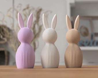 Modern Easter Bunny Figurine, Minimalist Rabbit Statue for Easter Decor, Spring Decoration & Home Accessories