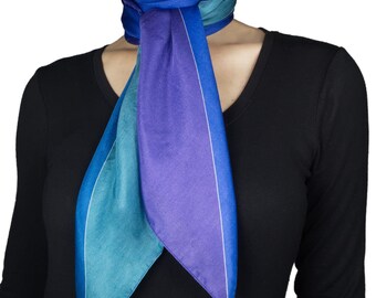 Silk Scarf for Women, Silk Hair Scarf, 39x39 inch large size