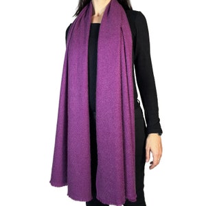 Cashmere Scarf, Women Cashmere Wrap, Cashmere Shawl, Large Size 77x26 inches Cashmere and Merino Wool Scarf