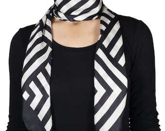 Silk Scarf for Women, Silk Hair Scarf, 39x39 inch large size