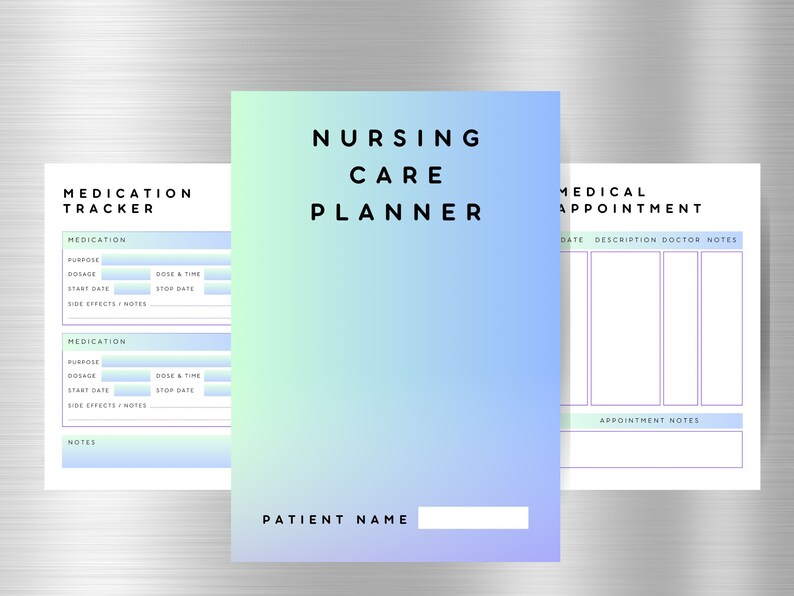 Nurse Life Planner Printable Daily Planner for Nurses Etsy