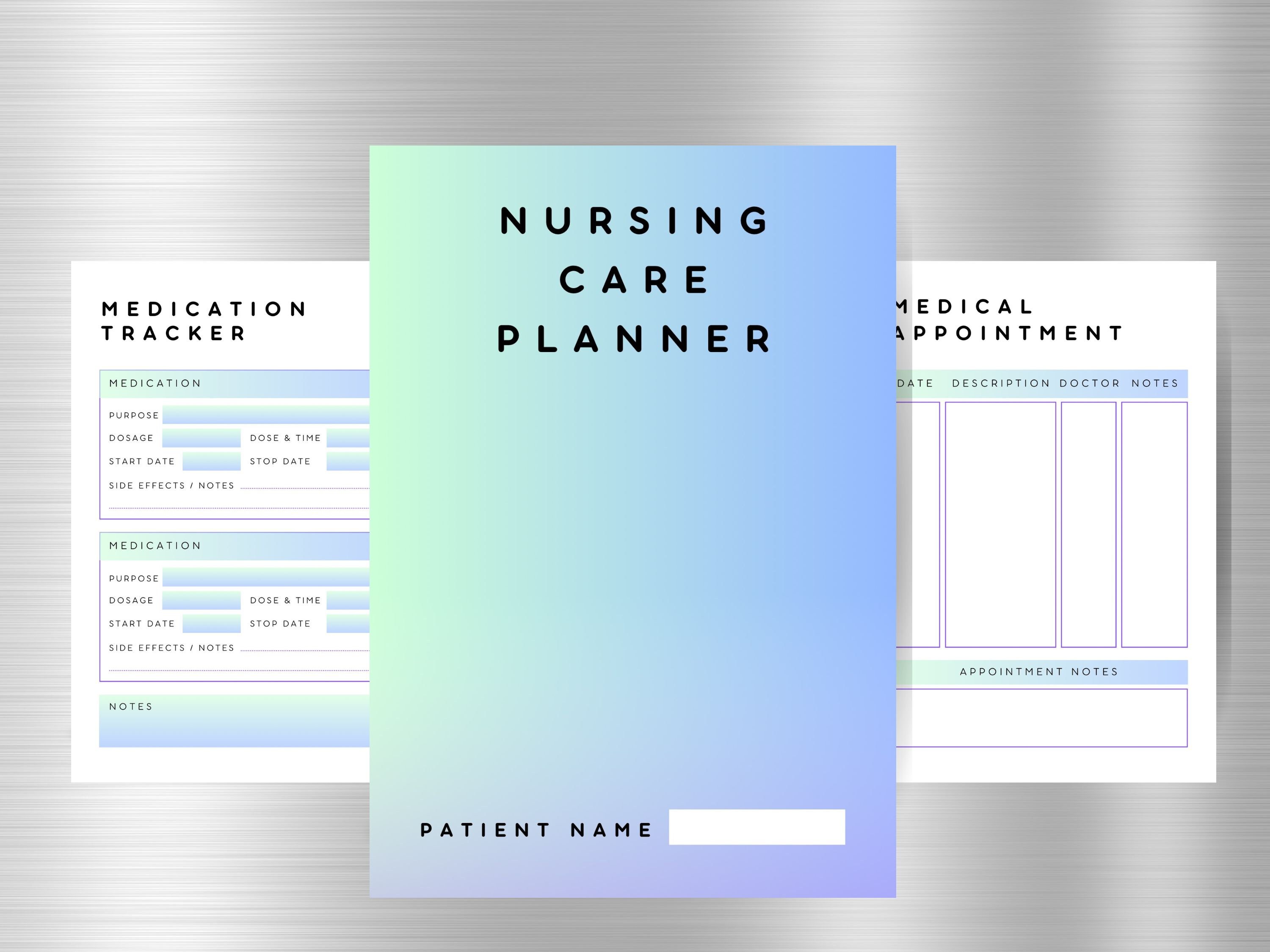 Nurse Life Planner Printable Daily Planner for Nurses Etsy