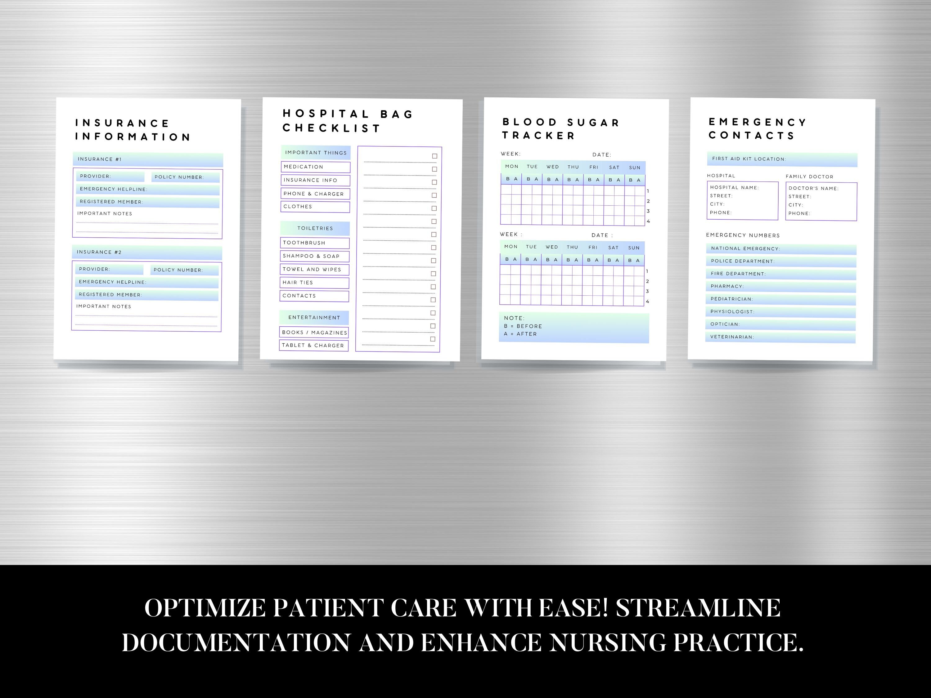 Nurse Life Planner Printable Daily Planner for Nurses Etsy