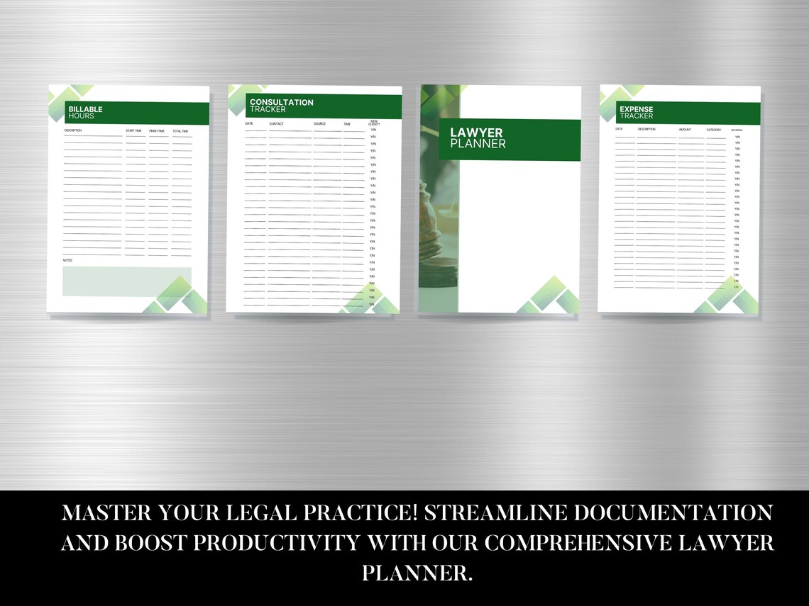 Printable Attorney Planner PDF Digital Download Lawyer Planner Lawyer ...