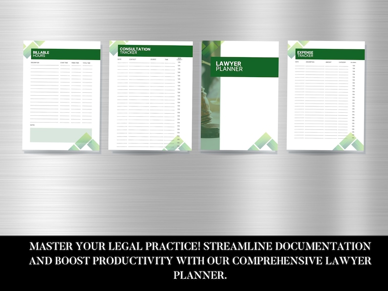 Printable Attorney Planner PDF Digital Download Lawyer Planner Lawyer