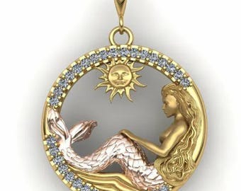 Collana con coda di sirena o chiusura per borsa • Realizzata Collana con coda di sirena o chiusura per borsa • Realizzata