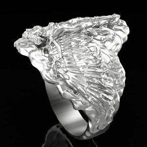 Silver and Gold Phoenix Ring