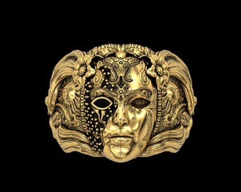 The Masked Angel Ring For Men And Women Unique Ring For Everyday Wear Angel Jewelry Ring For Special Occasions Anniversary Gift For Her