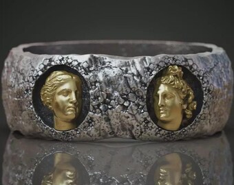 Griechische Skulpturen Antiker Ring Griechischer Ring Antiker römischer Ring Skulpturenring Jubiläumsgeschenk Griechische Hochzeitsband Geburtstagsgeschenk Geschenk für Ihn