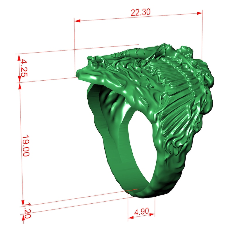 Two Tone Phoenix Ring