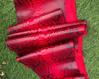 Véritable peau de phyton multicolore