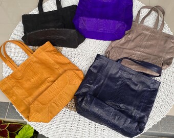 genuine python totebag