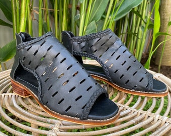 sapatos femininos de couro de vaca