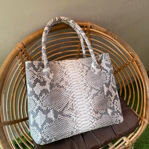 Genuine python skin bag image 10