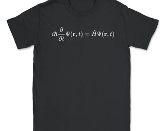 Schrodinger Equation Quantum Mechanical System design Unisex T-Shirt