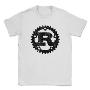 Rust プログラミング言語デザイン ダメージ加工 ユニセックス T シャツ