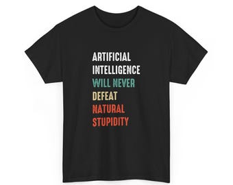 Camiseta unisex divertida de inteligencia artificial, aprendizaje automático, ingeniero de IA, regalo