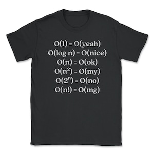 Funny programming graphic Alternative Big O Notation design Unisex T-Shirt