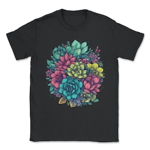 Cactus Blooming Cacti Succulent Lover Wildflower Flower Cute Unisex T-Shirt