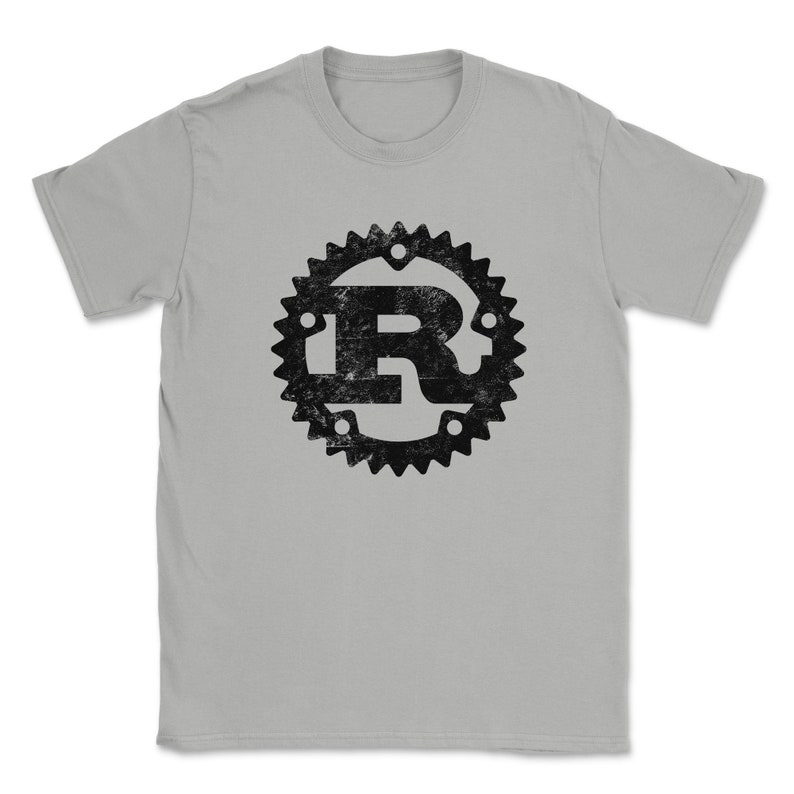 Rust Programming Language Design Distressed Unisex T-shirt - Etsy