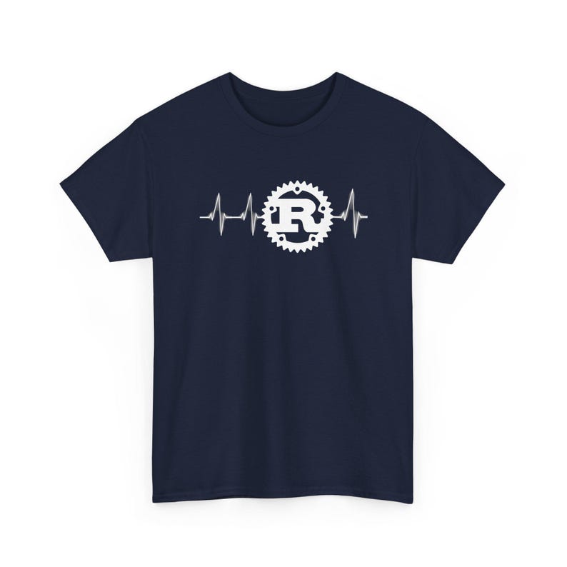 Rust Programming Logo Heartbeat Vintage Letter R Gift Unisex T-shirt - Etsy