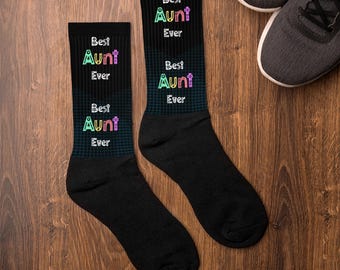 Aunt Gift Apparel Best Aunt Ever Design Cute design Socks