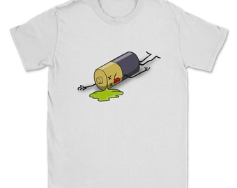 Tired Mom/Dad T-Shirt: Funny Low Battery Unisex Tee