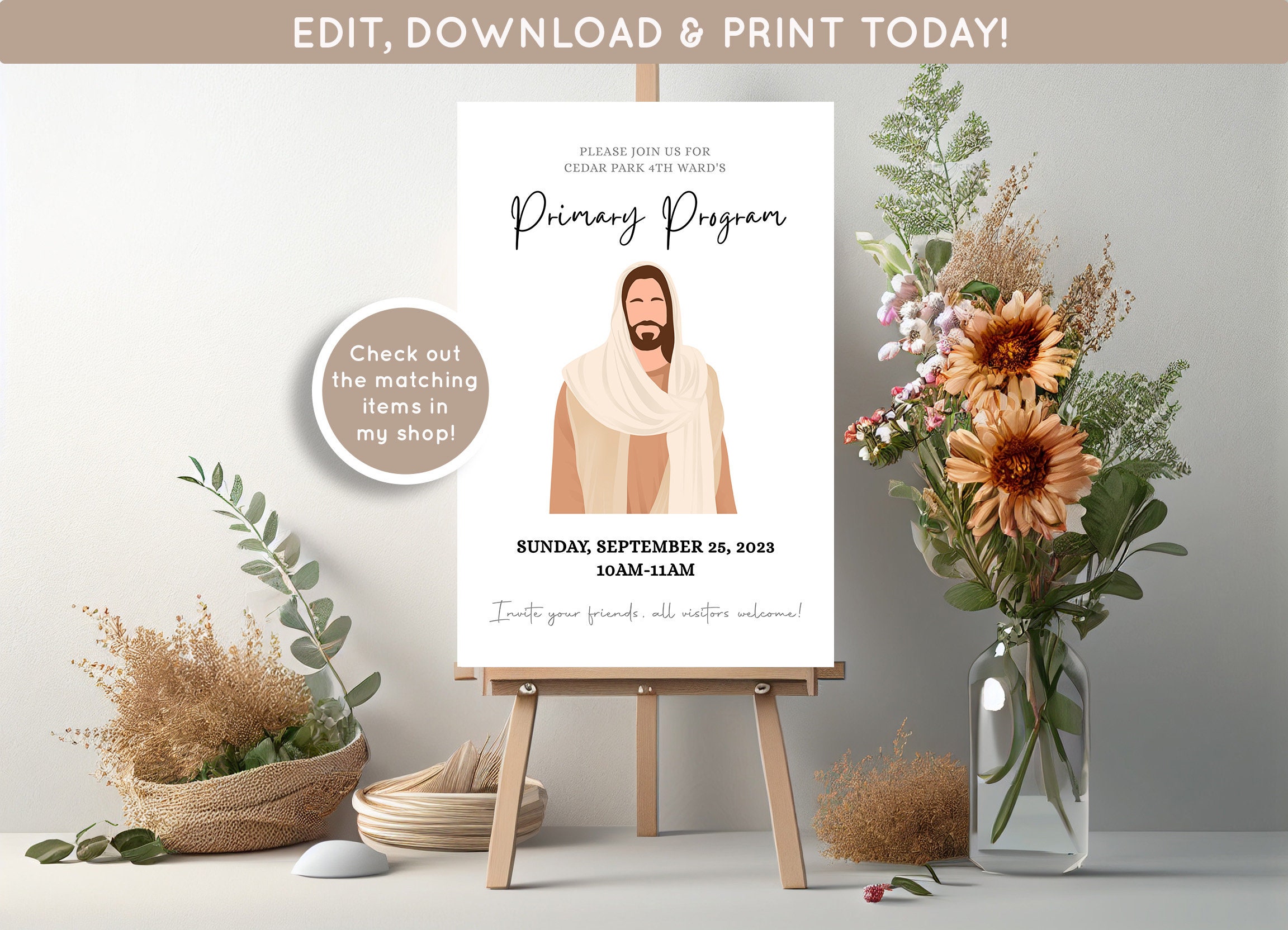 LDS Primary Program Invitation | Primary Program Template | Primary ...