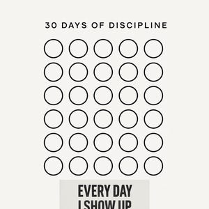 The Rebuild Log | 30-Day Discipline Tracker | Printable Habit & Self-Growth PDF for Men