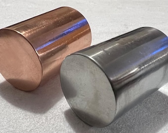 Copper Zinc Healing Energy Egyptian Rods, Hand Crafted Scotland, Pocket Size 1.5” Solid