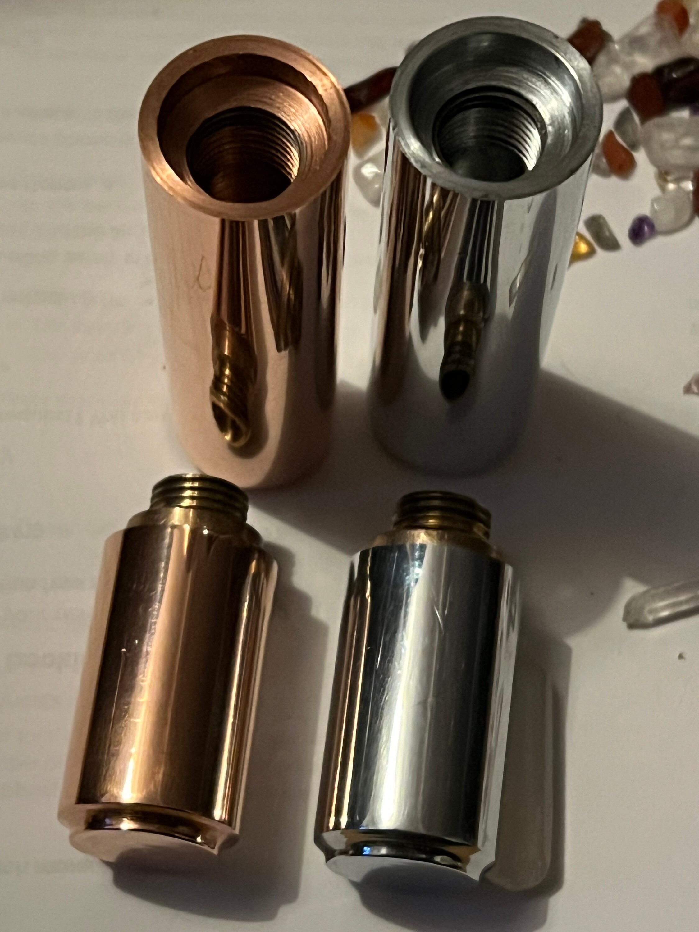 Copper Zinc Healing Energy Rods, Crystal Fillable, Ancient Egypt Power ...