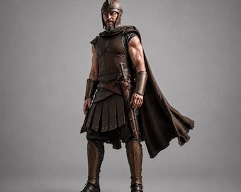 Matt Damon As Odysseus Helmet, Roman Centurion Armor Costume | Spartan Armor Suit | Medieval Armor | LARP Cosplay Armor | Halloween Armor